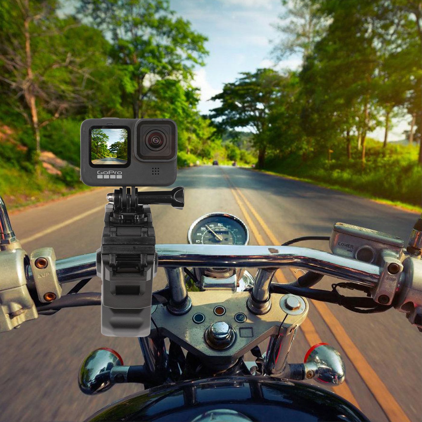 KINGKI POV mount on a motorcycle ride