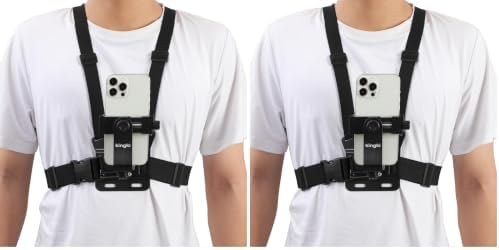 KINGKI Phone Chest Mount Harness, 2-pack